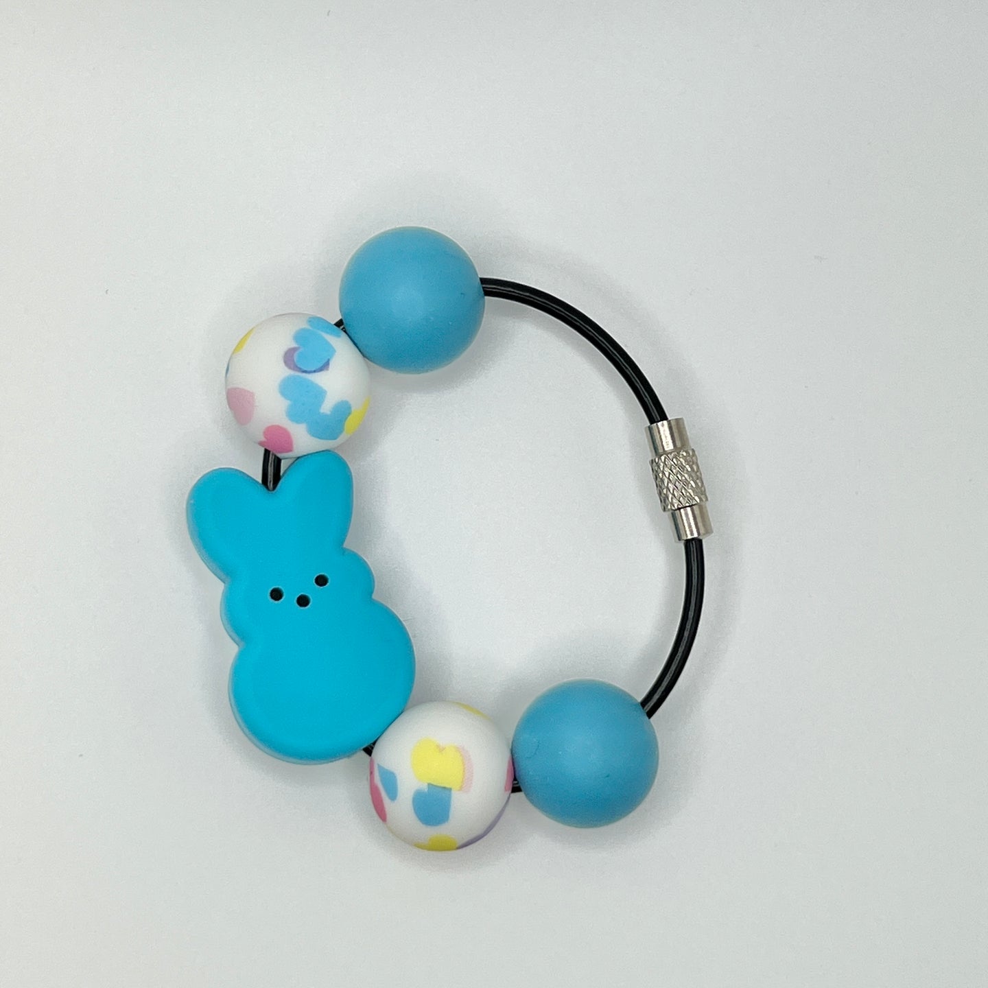 Hearts Blue Peep Cup Charm